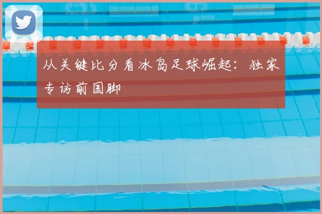 从关键比分看冰岛足球崛起:独家专访前国脚