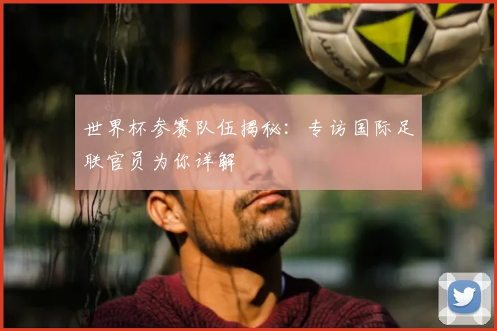 世界杯参赛队伍揭秘:专访国际足联官员为你详解